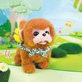 Fnochy Home Indoor & Outdoor New Fashion Electric Stuffed Monkey Walking Wagging Tail Squeaking Interactive Toys For Childrenâ€™s Day And Birthday Gifts (Monkey)