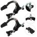 Side Pull Brake Caliper 1 Pair Road Cycling Side Pull Brake Caliper C Brake Shoes Caliper Long Arm Caliper C Clip (Black)