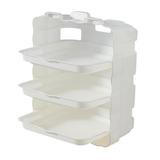 Midewhik Easter Food Containers Kitchen Wall-Mounted Side Dish Creative Non-Perforated Easter Preparation Storage Rack Layered Hot Pot Dish Tray