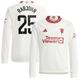 Manchester United WSL adidas Third Shirt 2023-24 - Kids - Long Sleeve - With Rabjohn 25 Printing