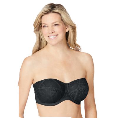 Plus Size Women's Verity Strapless Underwire Bra by Goddess in Black (Size 38 DD)