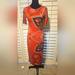 Anthropologie Dresses | Farm Rio By Anthropologie Dress Sz S | Color: Orange | Size: S