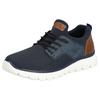 Slip-On Sneaker RIEKER, Herren, Gr. 41, blau (dunkelblau, kombiniert), Textil, Lederimitat, sportlich, Schuhe, Trekking Sandale, Sommerschuh, Freizeitschuh mit Gummizug, Topseller