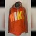 Nike Tops | Nike Therma Fit Orange Big Logo Long Sleeve Hoodie Womens Size Medium | Color: Orange/Pink | Size: M