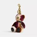 Coach Accessories | Bear Bag Charm In Patchwork Shearling | Color: Pink/Red | Size: Os