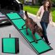 170cm Long Dog Ramp for Cars,43cm Wide Folding Dog Ramp for Large Dogs with High Traction Carpet Surface,Non-slip Dog Car Ramp for Truck,SUV,Portable Car Ramp for Dogs for Medium Large Dog Up to 100kg