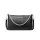 Michael Kors Jet Set Medium Chain Shoulder Bag Crossbody Bag Black Saffiano Leather Pouchette Silver tone, Black, Medium