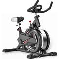 Indoor Cycle,Indoor Cycling Bike Fitness Stationary All-Inclusive Flywheel Bicycle, Trainer Fitness Bicycle Stationary,for Gym Home Cardio Workout Machine Training New Version (Color : Black)