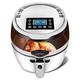 Air Fryer Oven Stove French Fries Machine 8 Liters Oil-Free Air Healthy Fryer Household Automatic Stir Fry Visual Multi-Function Fries Machine Oven Electric Fryer, Adjustable Temperature Contr vision