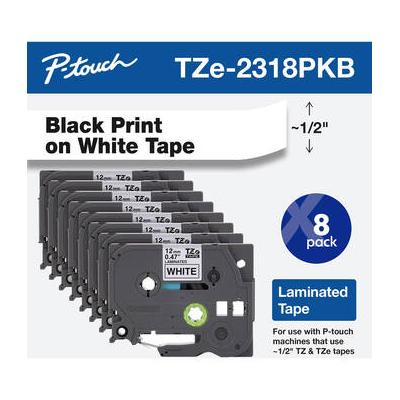 Brother TZe231 Laminated Tape for P-Touch Labelers (Black on White, 0.5