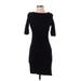 Banana Republic Casual Dress - Bodycon: Black Solid Dresses - Women's Size 2 Petite