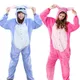 Disney Stitch Cosplay Combinaison pour Adultes Pyjama à Capuche Mignon Onesie Costumes