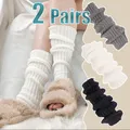 Lolita-Jambières en Laine pour Femme Chaussettes sulf Couvre-Pieds Bras Bas Poignets de Bottes