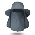 Chapeau de pêche à large bord en plein air casquette de protection solaire rabat du visage et du