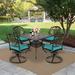 MEETWARM 5-piece Outdoor Patio Dining Set, All-weather Cast Aluminum Conversation Set, Patio Furniture Set For Balcony Lawn Garden | Wayfair