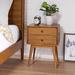 Wade Logan® Benzion Nightstand Wood in Brown | 24 H x 18 W x 15 D in | Wayfair FF474F986FDF402C8024911D06A9AD9C