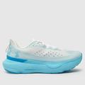 Under Armour infinite pro fire and ice trainers in white & blue
