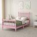 Bungalow Rose Platform Bed w/ Gourd Shaped Headboard & Footboard in Pink | Twin | Wayfair 49B4F2E9D83741289E0F5D98BB449B92