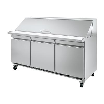 Infrico IRT-UC72PMT 72 5/8" UC Series Mega Top Sandwich/Salad Prep Table w/ Refrigerated Base, 115v, Stainless Steel