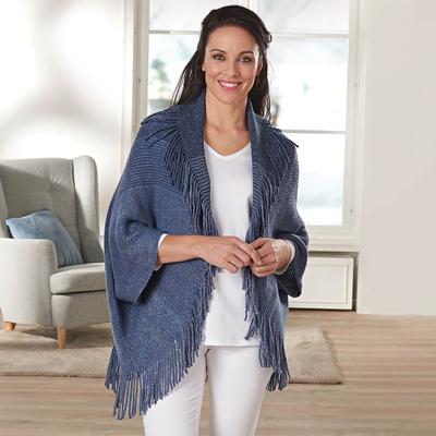 Women’s Shawl, Blue, One-Size Fits All
