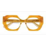 Female s square Crystal Yellow Acetate Prescription eyeglasses - Eyebuydirect s Intention