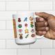 Stardew Valley Gaming Coffee Mug | Coffee Stats Item Card | Pixel Art Sprites | Video Gaming Gift | 11oz / 15oz Cup