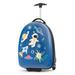 Costway 16 Inch Kids Carry-On Luggage Hard Shell Suitcase with Wheels-Blue