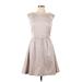 H&M Casual Dress - A-Line: Gray Solid Dresses - Women's Size 10