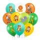 10 stücke 12 Zoll gemischte Tier Latex Luftballons Party liefert Dschungel Wildtier Luftballons