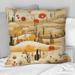 Designart "Cactus Desert Dreams Boho Pattern III" Floral Printed Throw Pillow