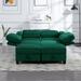 116 inch Velvet Fabric Modular Sectional Sofa, Symmetrical Sofa with Hidden Storage & Adjustable Backrest, Back Cushion Covers