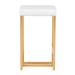 26" Contemporary-Glam Counter Stool with Velvet Cushion- Set of 2