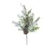 Starlight Collection White/Green PVC Frosted Fir Evergreen Spray with Tendrils (Pack of 2)