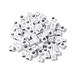 Bango 6*6mm Acrylic Letter Beads 1000pcs Square Letter Beads with Straight Hole 3.5mm Beads for DIY Earrings Bracelet Necklace and Any Other Accessories White+Silver Letters Y06B6A8B