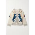 BODE - Winter Stallion Embroidered Wool-felt Jacket - Cream