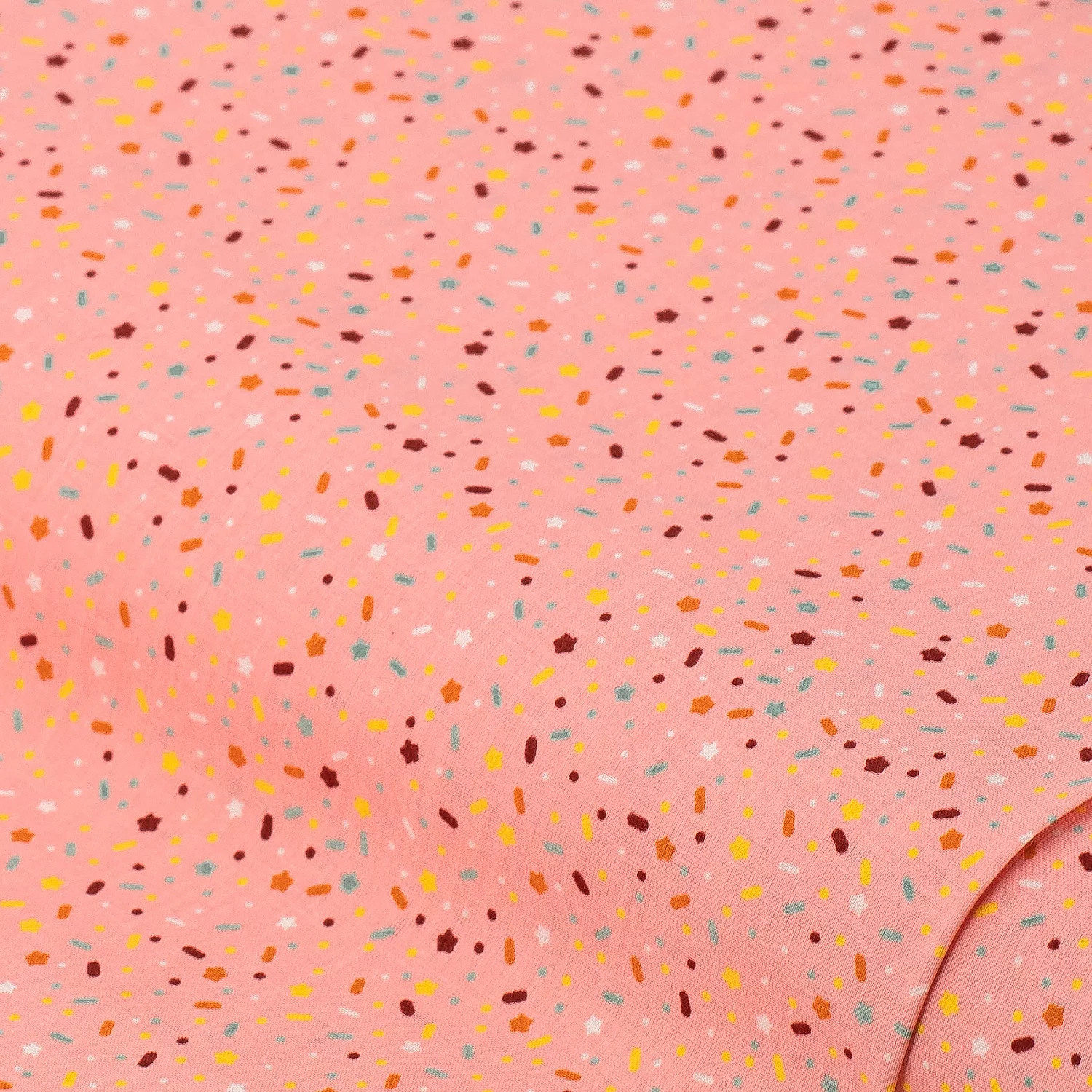 Baumwollstoff Streusel Mona, rosa-color