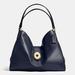 Coach Bags | New Coach Carlyle Shoulder Bag In Smooth Leather Navy Blue | Color: Blue | Size: Os
