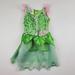 Disney Dresses | Disney Tinkerbell Pixie Fairy Costume Dress Up Outfit 4t | Color: Green/Pink | Size: 4g