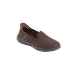 Wide Width Women's Hands-Free Slip-Ins™ Captivating Flat by Skechers in Chocolate Wide (Size 9 1/2 W)