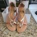 Jessica Simpson Shoes | Jessica Simpson Strappy Sandals 7.5 | Color: Tan | Size: 7.5