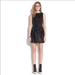 Madewell Dresses | Madewell Sequin Lightbox Black A-Line Mini Dress. | Color: Black | Size: 0