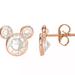 Disney Jewelry | 20% Off Disney's Mickey Mouse 10k Rose Gold Cubic Zirconia Stud Earrings | Color: Gold | Size: Os