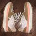 Madewell Shoes | Madewell Sneaker Size 7.5 Brown, Pink, White, Cream | Color: Brown/Pink | Size: 7.5