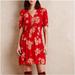 Anthropologie Dresses | Anthro Hd In Paris Archipelago Dress In Red Size 4 | Color: Red/Tan | Size: 4