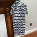 Lularoe Dresses | Lularoe Geometric Blue Dress | Color: Blue/Cream | Size: Xs