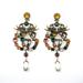 Gucci Accessories | Gucci Double G Clip-On Drop Earrings Gold-Tone Metal Faux Pearl & Crystal. | Color: Gold | Size: Os