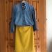 J. Crew Skirts | J Crew No 2 Wool Pencil Skirt. Excellent Condition Worn Twice Wardrobe Staple | Color: Gold/Yellow | Size: 4