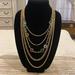 J. Crew Jewelry | J. Crew Gold Tone Multi Layer Strand Statement Nwt Bib Collar Necklace J.Crew | Color: Gold | Size: Os