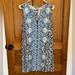 Lilly Pulitzer Dresses | Lilly Pulitzer, Shift Dress, Size 8, Mermaid Tail Print | Color: Blue/White | Size: 8