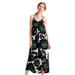 Anthropologie Dresses | Anthropologie Whit Two Taiyo Green/Black Floral Maxi Racerback Dress Size 10p | Color: Black/Green | Size: 10p